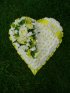 Yellow & White  Heart